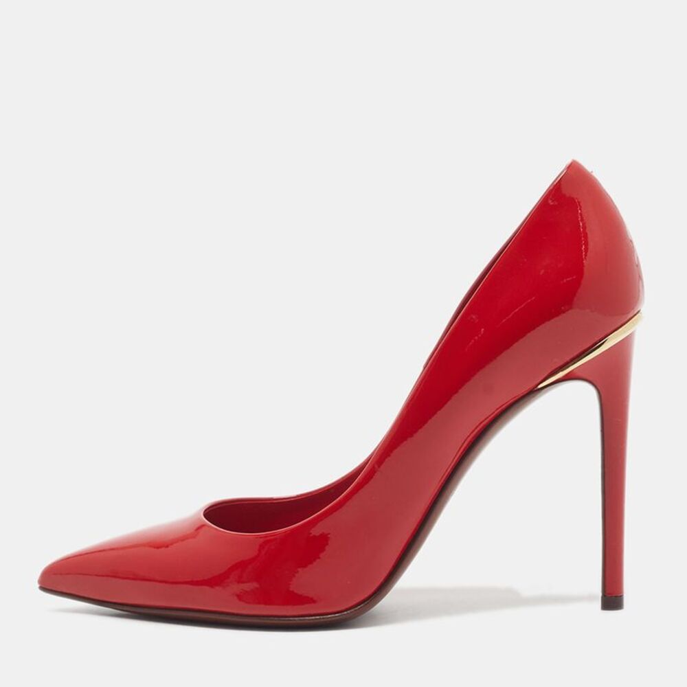 Louis Vuitton Eyeline Size 39 Red Patent Leather Pointed Toe Pumps
